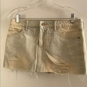 Abercrombie & Fitch mini jeans skirt